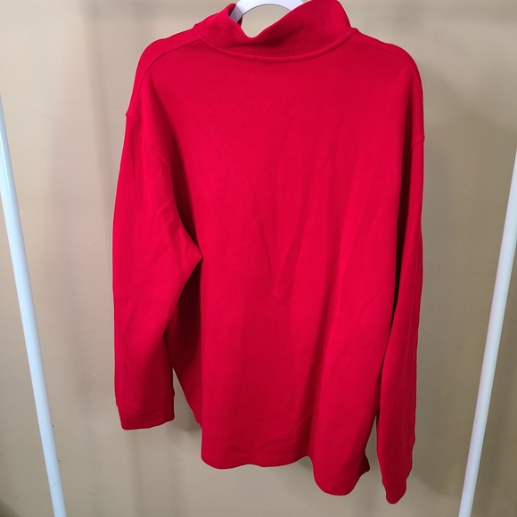Ralph Lauren Vibrant Red Quarter-Zip Sweater - Picture 2 of 5